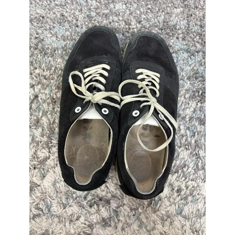 Birkenstock Shoes Mens 44 11 Cincinnati Suede Sneaker Black Casual Cork Footbed